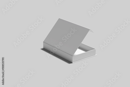 Blank magnetic box mockup for presentation to client