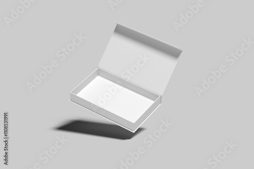 Blank magnetic box mockup for presentation to client