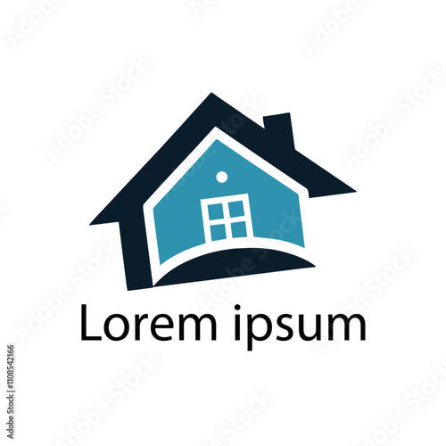 Home leaf logo design template