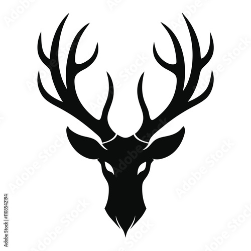 deer horn illustration vector bundle. photo