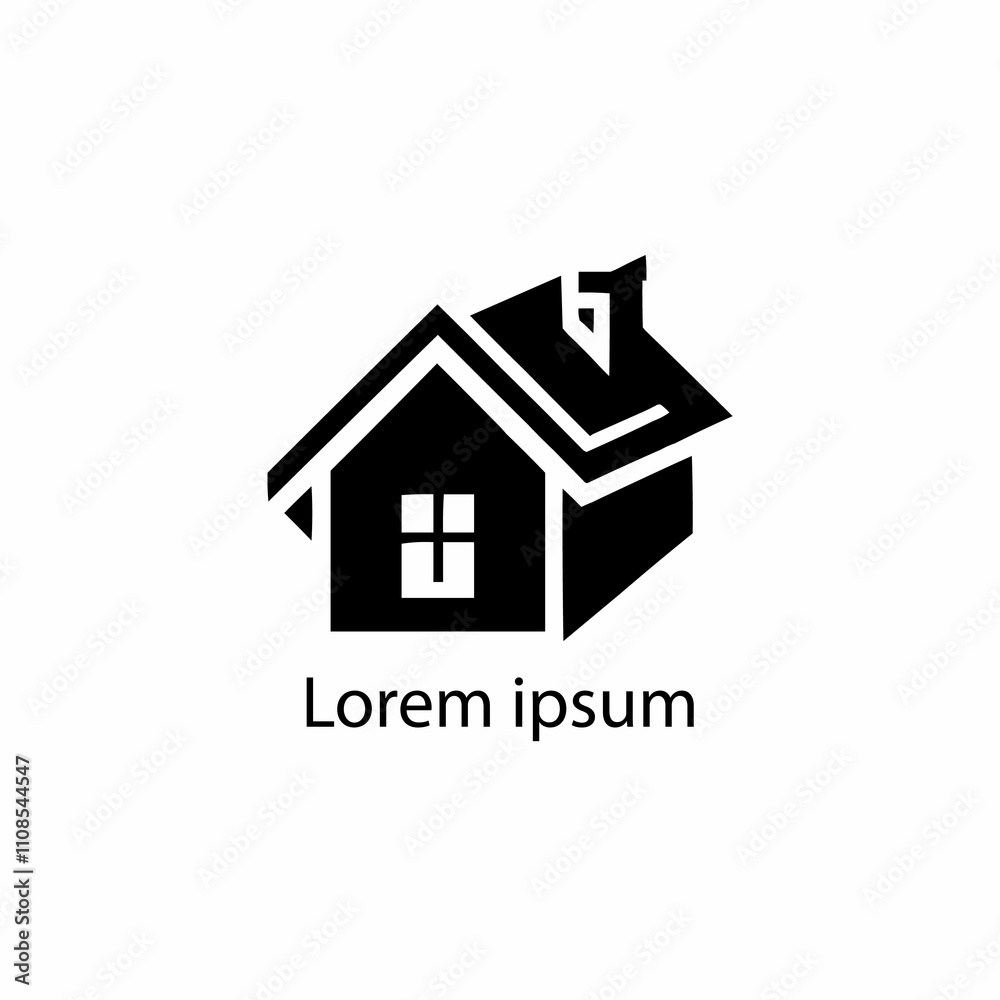 Fototapeta premium Home leaf logo design template