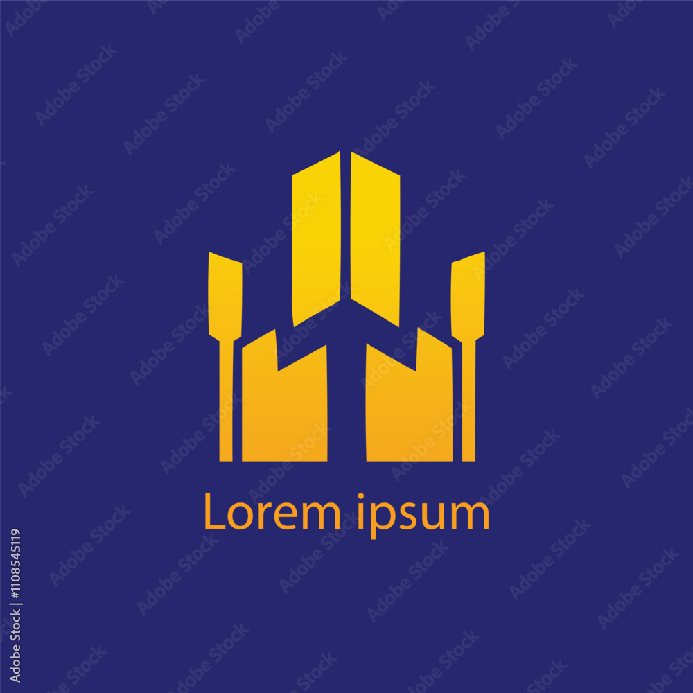 Fototapeta premium Home leaf logo design template