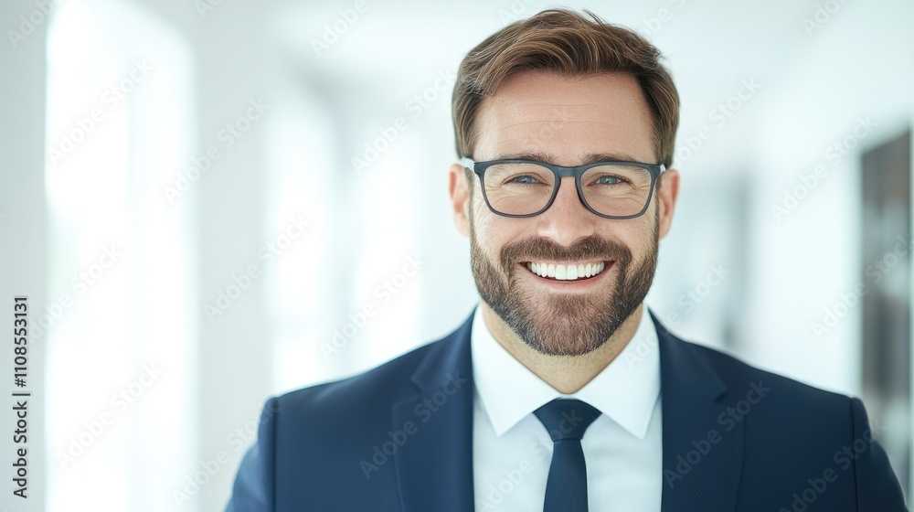 Confident Smiling Businessman Portrait Corporate Success Professional Office Happy Confident Smiling Businessman Portrait Corporate Success Professional Office Happy