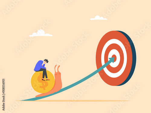 Business progress or growth that is too slow