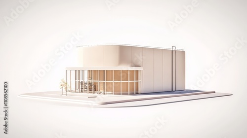 Modern Storage Tank Design with Soft Shadows