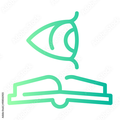 opthalmologist book gradient icon