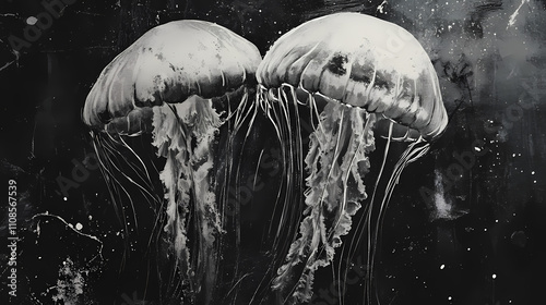 Immortal god jellyfish. olympian pantheon. illustration. Immortal. Illustration photo