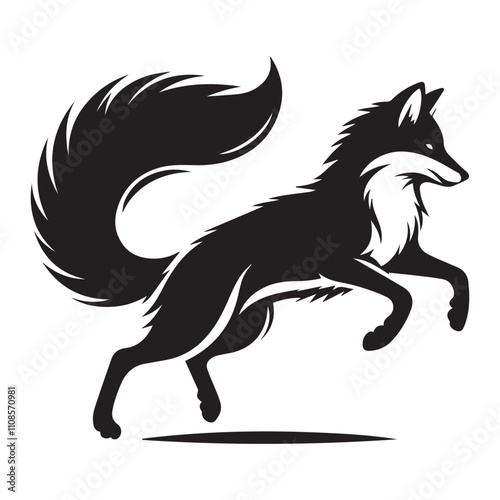 Photography Fox icon silhouette isolated vector images of wild animals