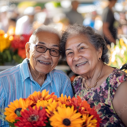 Vibrant community events like fairs, picnics, and cultural gatherings designed for older adults, showcasing the joy and enrichment these activities bring to the lives of seniors. photo