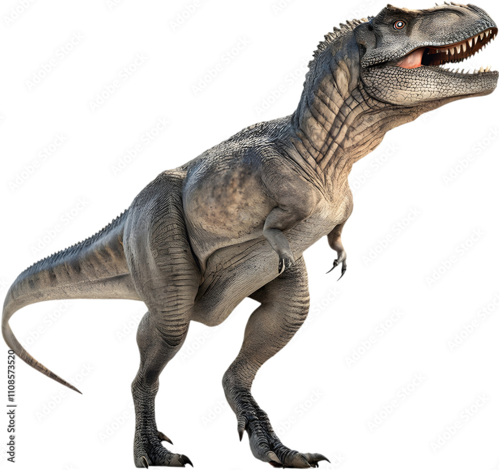 Obraz premium Tyrannosaurus Rex clipart combines prehistoric charm with festive holiday vibes. 