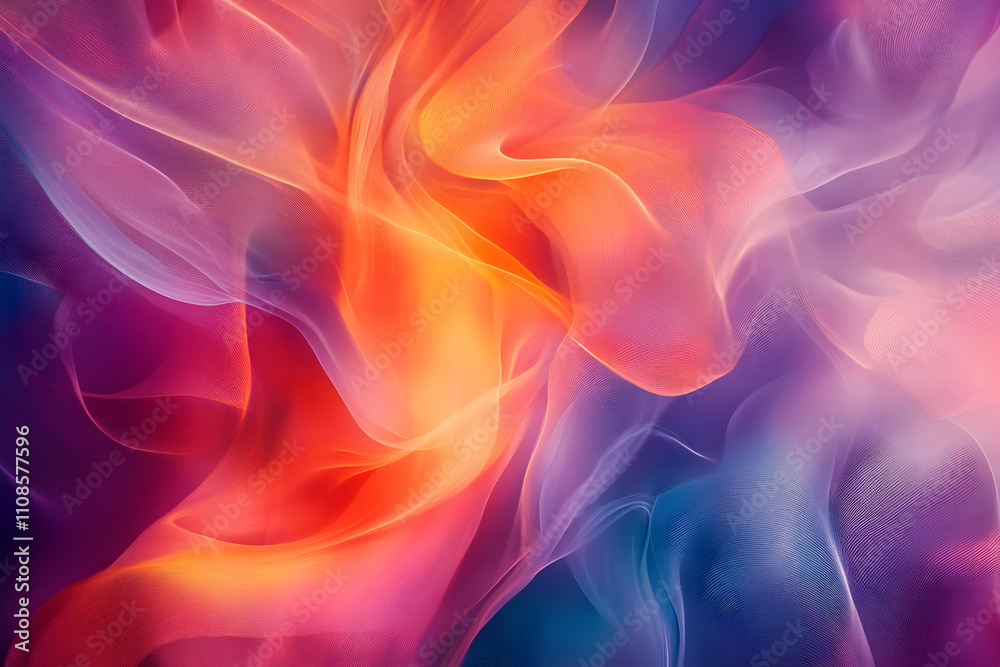 Obraz premium Abstract Colorful Wave Background Illustration