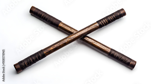 Wooden Escrima Sticks, Kali Weapons, Martial Arts Training Equipment photo