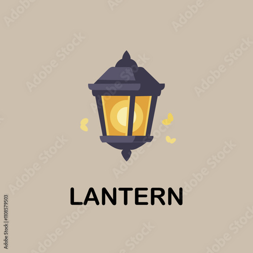 garden lantern vector illustr.ation