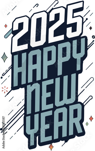 2025 Happy New Year Shirt Design SVG