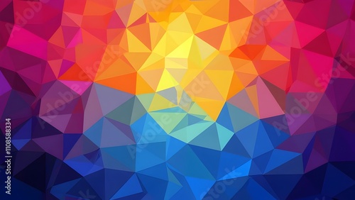 Abstract Rainbow Triangle Wallpaper for Vibrant Backgrounds