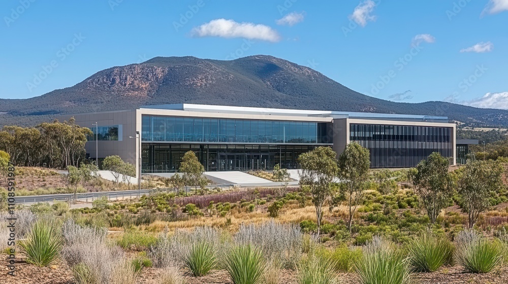 custom made wallpaper toronto digitalModern architectural building in nature outdoor landscape business environment scenic viewpoint for innovation