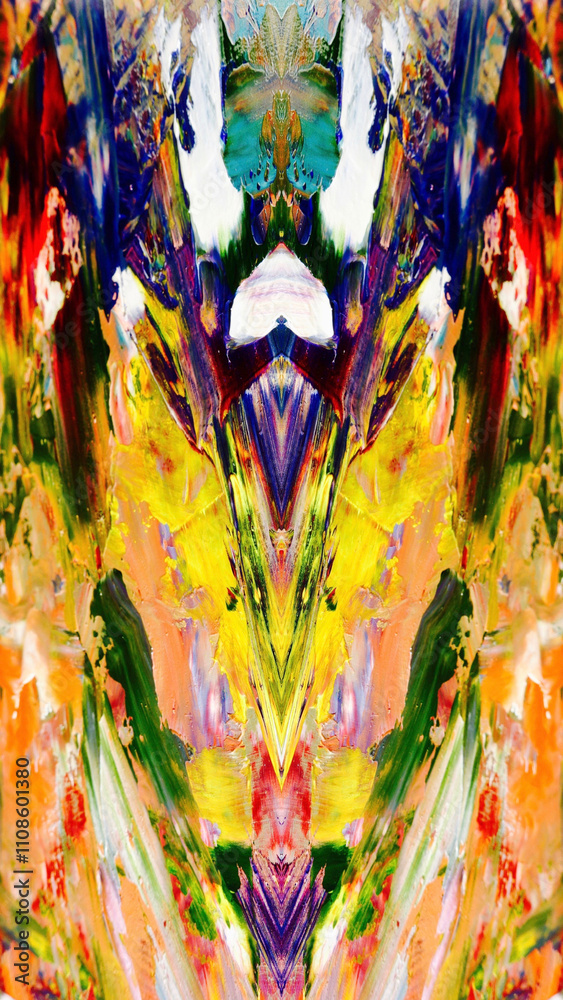 Fototapeta premium Abstract art background . Hand painting artwork on canvas .