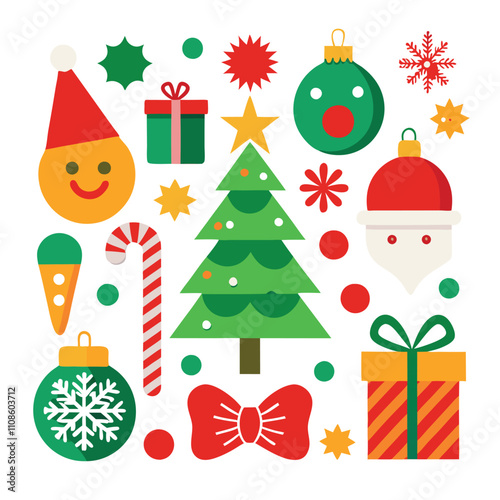 Christmas Graphics Element Vector Design for Festive Decorations and Holiday Projects