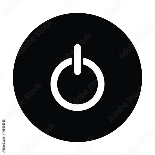 Power Switch icon vector on white background