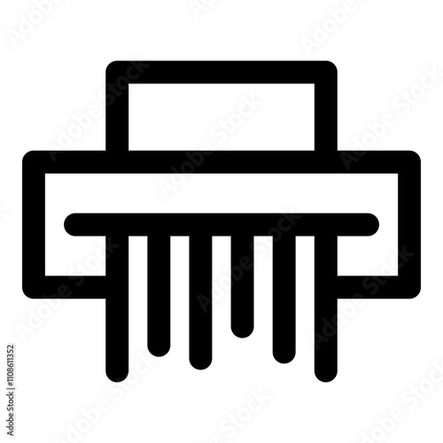 Paper shredder icon