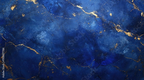 A stunning blue lapis lazuli texture, with deep blue tones and gold flecks, offering ample space for text or a message on a rich, vibrant background.