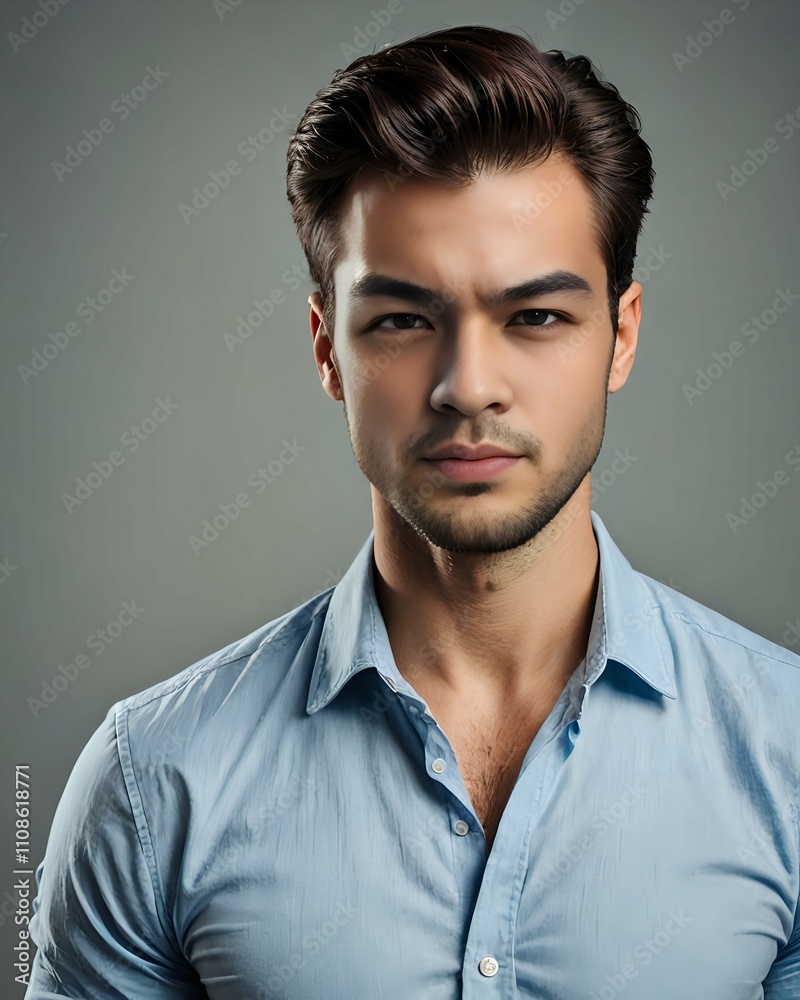 Obraz premium portrait of a handsome man who is angry
