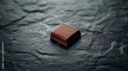 chocolate pieces on black photo