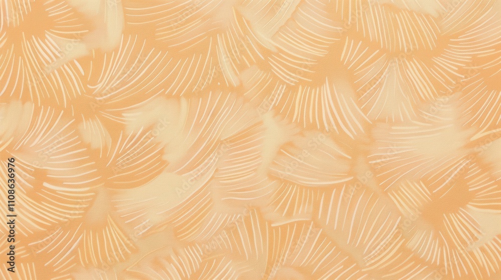 Abstract orange background with soft, flowing white lines. Abstract orange background with soft, flowing white lines.