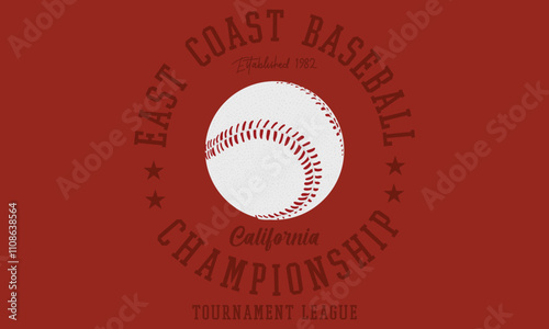 California East Coast Baseball Championship slogan tee shirt for men and women