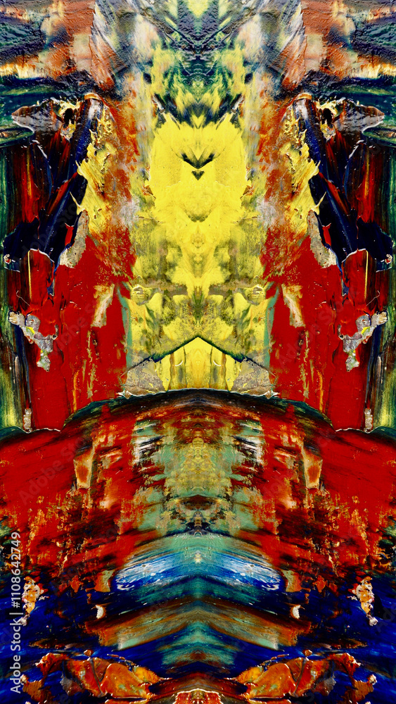 Fototapeta premium Abstract art background . Hand painting artwork on canvas .