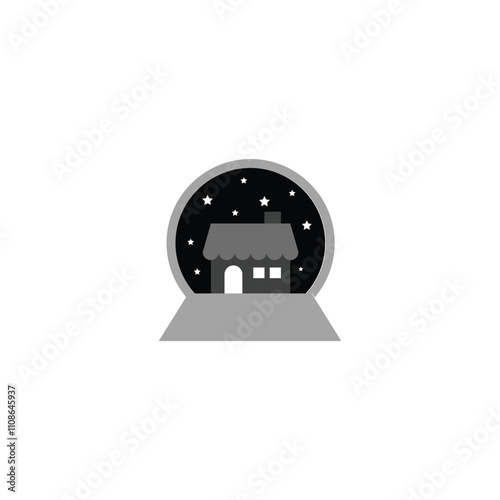 vector illustration icon with the concept of a support system for controlling and managing the house
