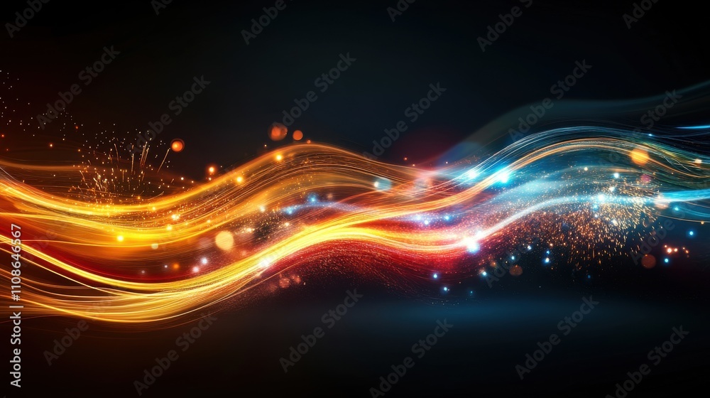 Obraz premium Stunning Long Exposure Fireworks Display Background