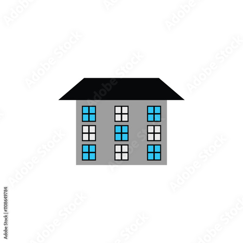 Residential - Free buildings icons, Free vector variety of houses