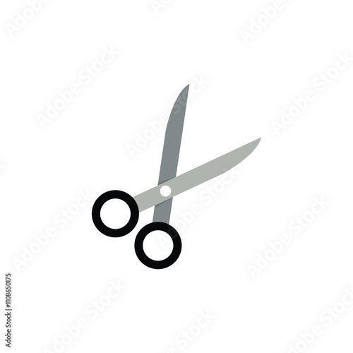 Scissors Icon Cut Symbol Vector on white background