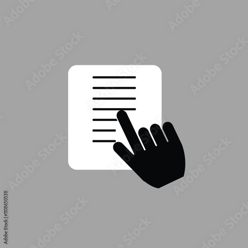Stock Vector ID: 2550237001

Tap gestures icon Study education icon, Click Document Icon, Reading text icon vector