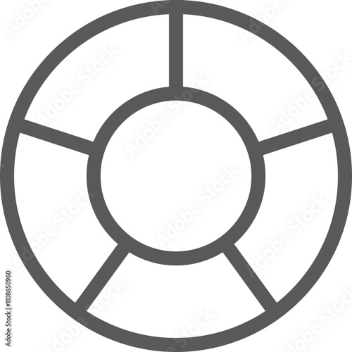 Outline circle chart