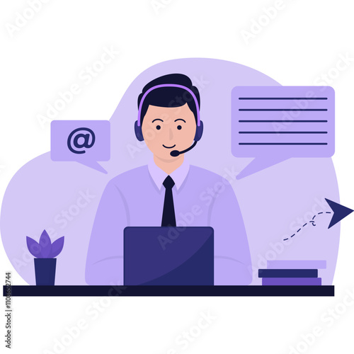 Customer Service Illustration