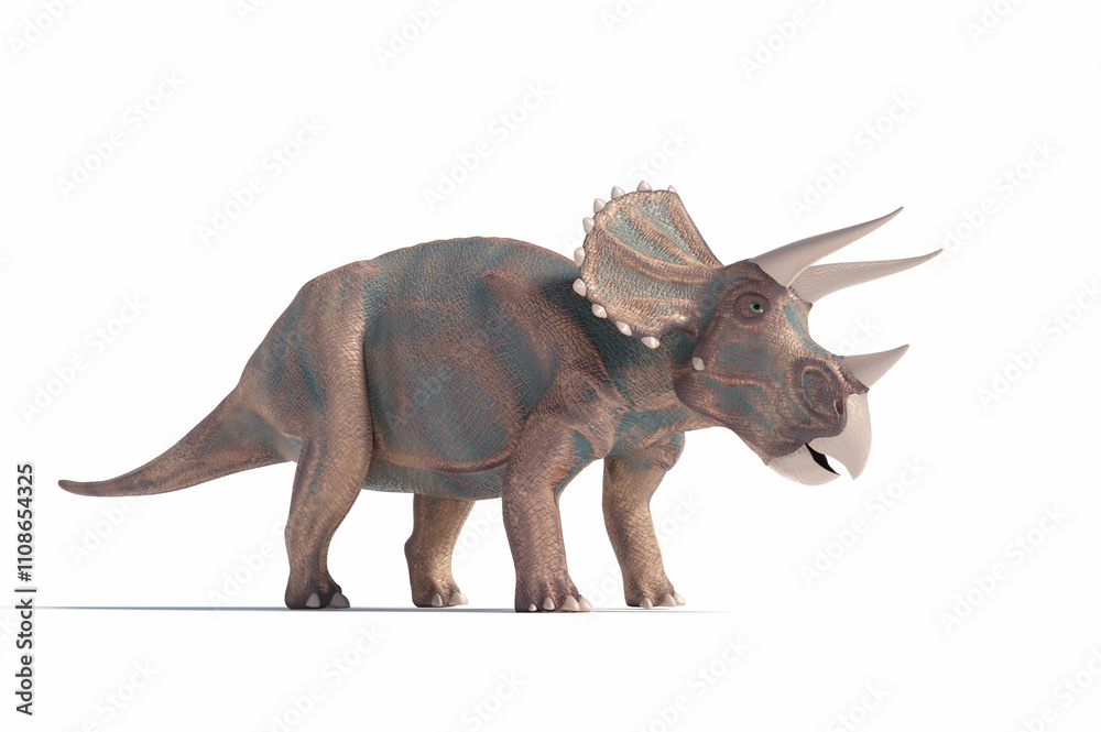Obraz premium Illustration of a triceratops dinosaur