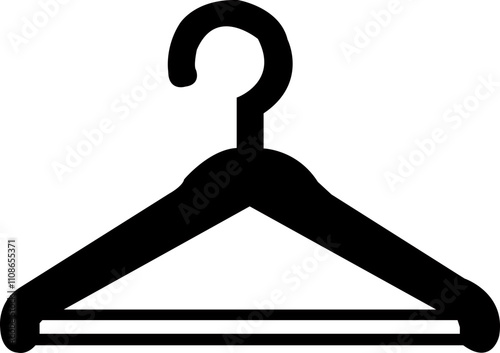 hanger line icon, hung, cloth, house