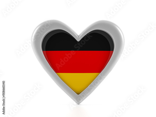 Heart shaped Germany flag Free Download Heart shaped Germany flag - GFXLoad