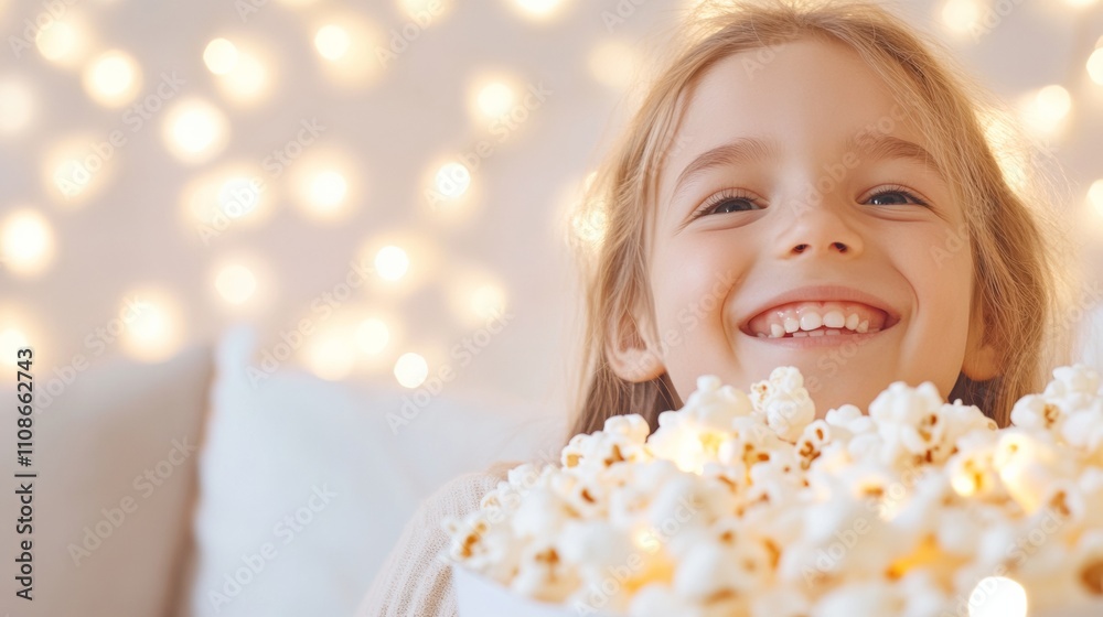 Family Life and Joyful Bonding Setting Up a Holiday Movie Night with Popcorn and Fairy Lights - Suitable for Christmas, Halloween Family Life and Joyful Bonding Setting Up a Holiday Movie Night with Popcorn and Fairy Lights - Suitable for Christmas, Halloween