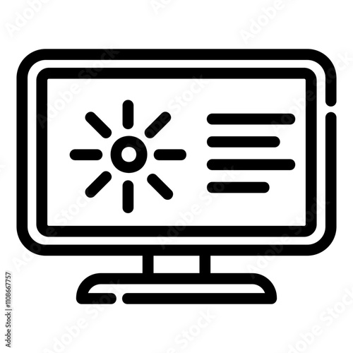 tv program Line Icon