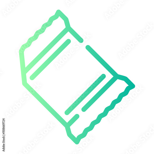 sachet Line Gradient Icon