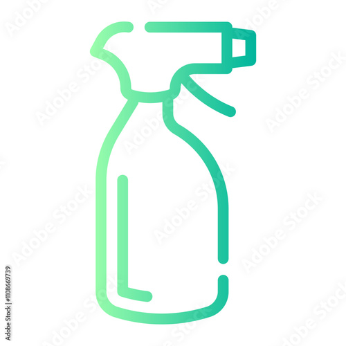 sprayer Line Gradient Icon