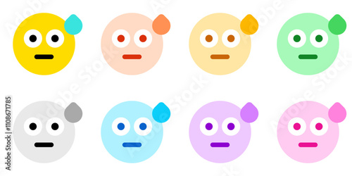 Editable confused, shocked, surprised emoticon vector icon. Part of a big icon set family. Part of a big icon set family. Perfect for web and app interfaces, presentations, infographics, etc