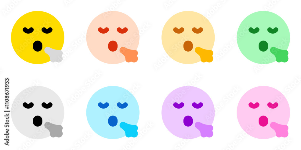 Obraz premium Editable sigh, relief, expression emoticon vector icon. Part of a big icon set family. Part of a big icon set family. Perfect for web and app interfaces, presentations, infographics, etc
