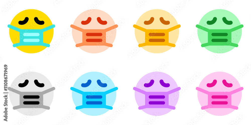 Editable sick mask expression emoticon vector icon. Part of a big icon set family. Part of a big icon set family. Perfect for web and app interfaces, presentations, infographics, etc Editable sick mask expression emoticon vector icon. Part of a big icon set family. Part of a big icon set family. Perfect for web and app interfaces, presentations, infographics, etc