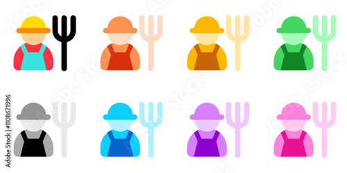 Editable farmer vector icon. People, person, profession. Part of a big icon set family. Perfect for web and app interfaces, presentations, infographics, etc