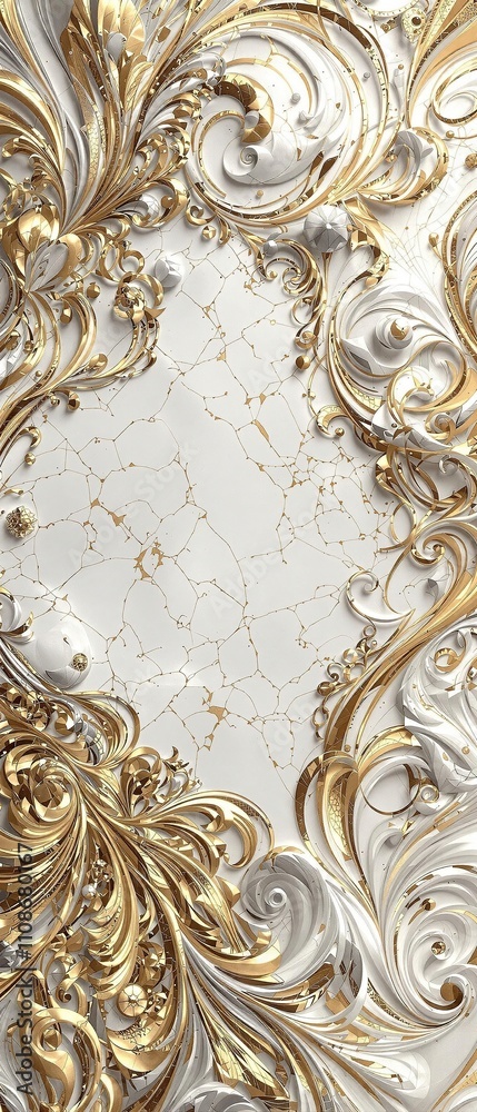 Abstract white and gold marble art with intricate details, abstract art, design, elegant, intricate details Abstract white and gold marble art with intricate details, abstract art, design, elegant, intricate details