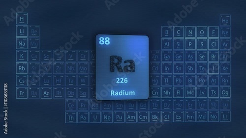 Radium Periodic Table 3D Video Animation